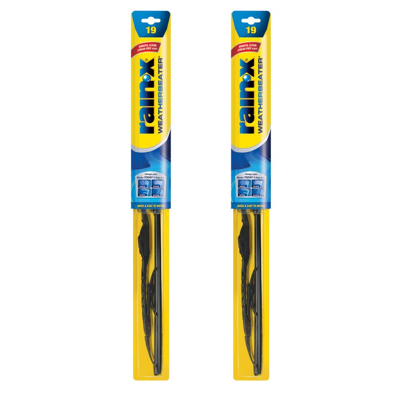 Rain-X 820153 WeatherBeater Wiper Blades, 19" Windshield Wipers (Pack Of 2), Automotive Replacement Windshield Wiper Blades That Meet Or Exceed OEM Quality And Durability Standards - Image 1